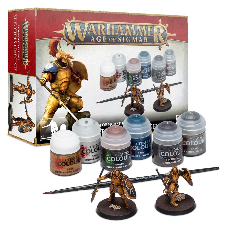 Stormcast Eternals Vindictors + Paints Set | Gear Gaming Bentonville