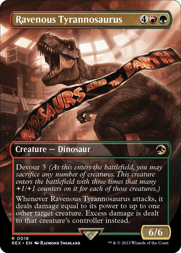 Ravenous Tyrannosaurus (Borderless) [Jurassic World Collection] | Gear Gaming Bentonville