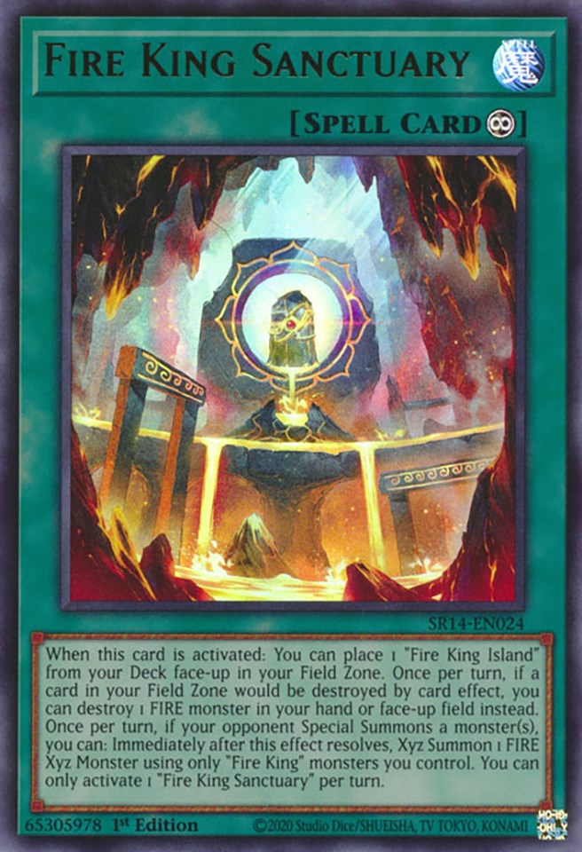 Fire King Sanctuary [SR14-EN024] Ultra Rare | Gear Gaming Bentonville