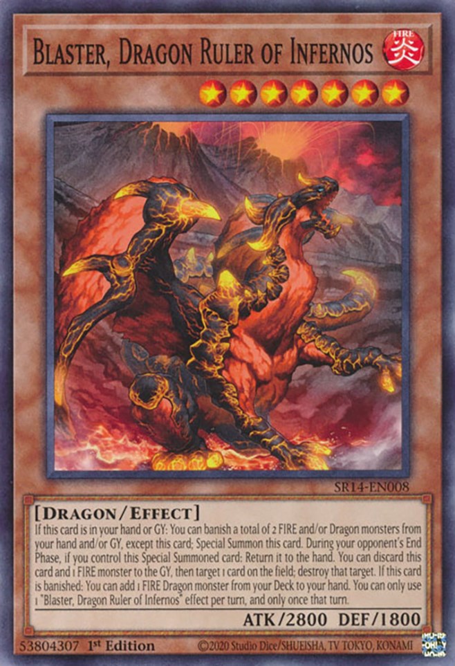 Blaster, Dragon Ruler of Infernos [SR14-EN008] Common | Gear Gaming Bentonville