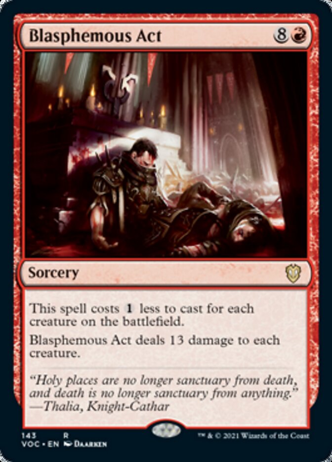 Blasphemous Act [Innistrad: Crimson Vow Commander] | Gear Gaming Bentonville