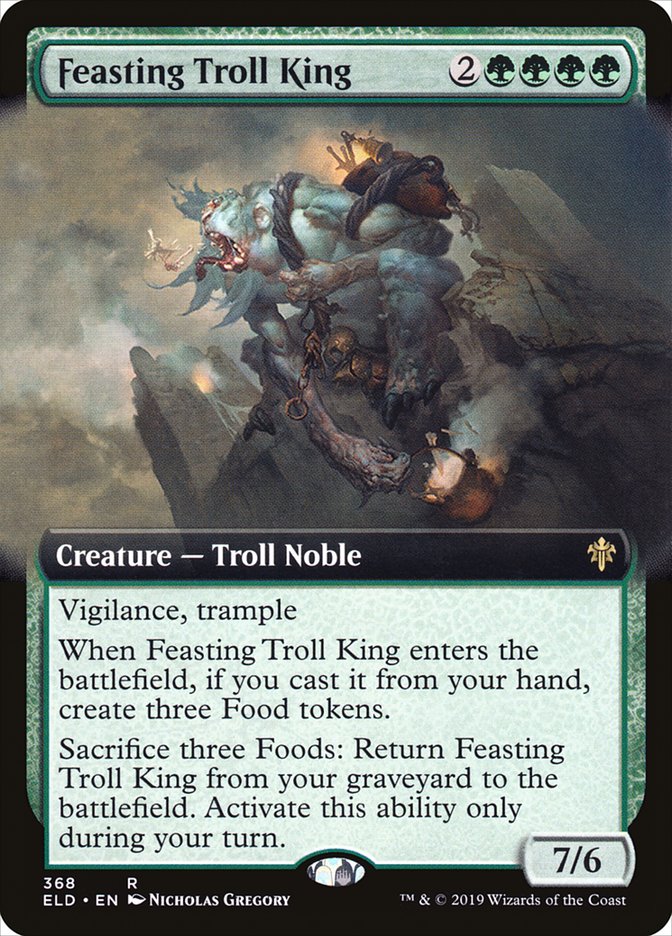 Feasting Troll King (Extended Art) [Throne of Eldraine] | Gear Gaming Bentonville