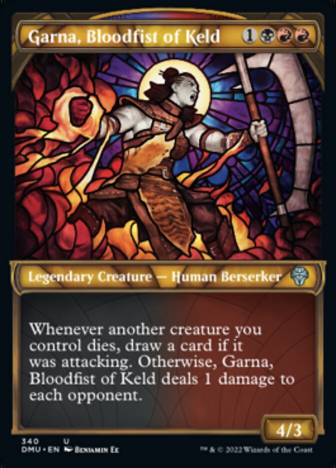 Garna, Bloodfist of Keld (Showcase Textured) [Dominaria United] | Gear Gaming Bentonville