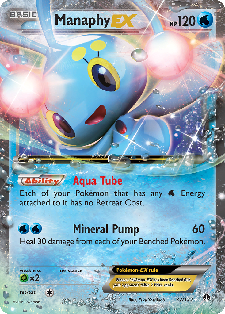 Manaphy EX (32/122) [XY: BREAKpoint] | Gear Gaming Bentonville