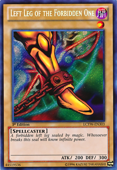 Left Leg of the Forbidden One [LCYW-EN303] Secret Rare | Gear Gaming Bentonville