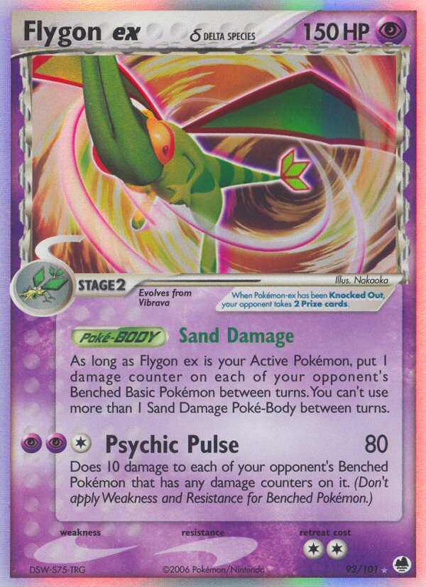 Flygon ex (92/101) (Delta Species) [EX: Dragon Frontiers] | Gear Gaming Bentonville