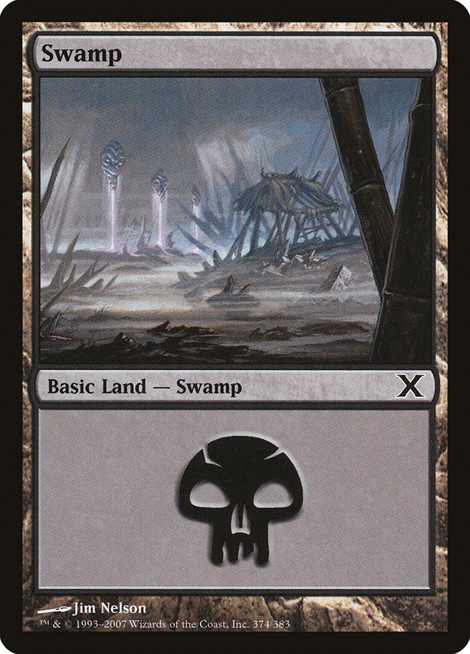 Swamp (374) [Tenth Edition] | Gear Gaming Bentonville