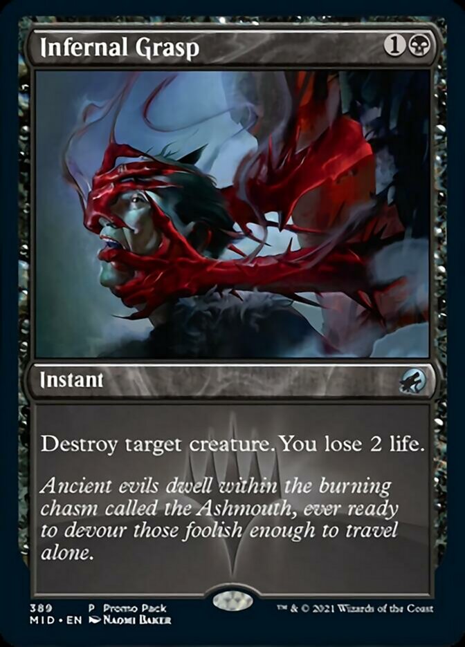 Infernal Grasp (Promo Pack) [Innistrad: Midnight Hunt Promos] | Gear Gaming Bentonville