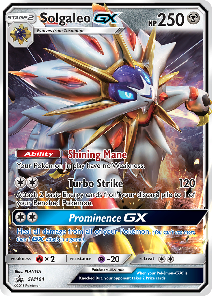 Solgaleo GX (SM104) [Sun & Moon: Black Star Promos] | Gear Gaming Bentonville