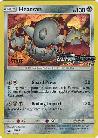 Heatran (SM96) (Staff Prerelease Promo) [Sun & Moon: Black Star Promos] | Gear Gaming Bentonville