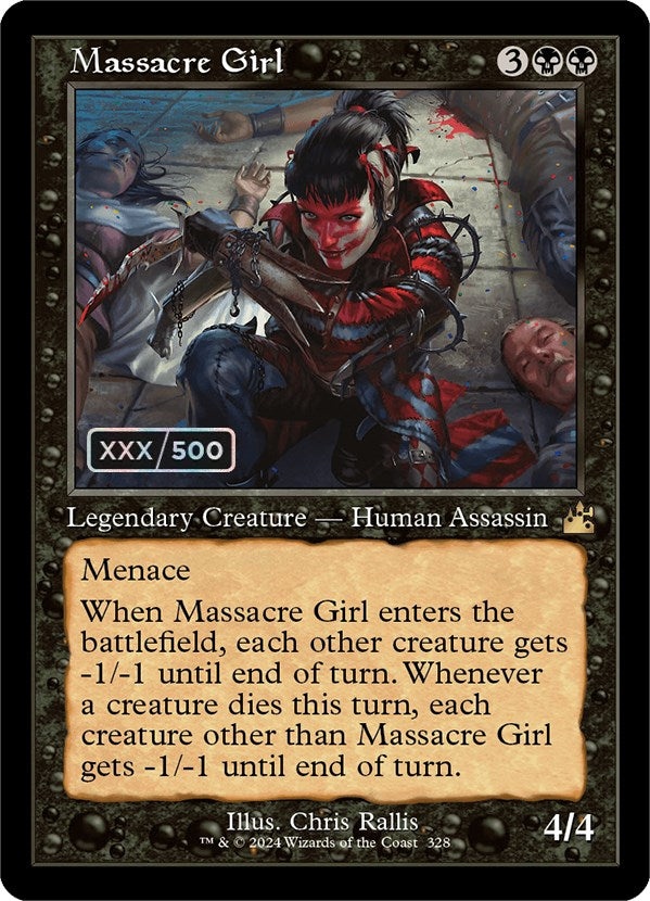 Massacre Girl (Retro) (Serialized) [Ravnica Remastered] | Gear Gaming Bentonville