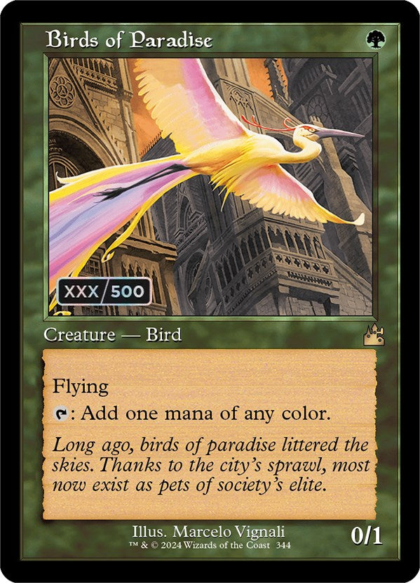 Birds of Paradise (Retro) (Serialized) [Ravnica Remastered] | Gear Gaming Bentonville