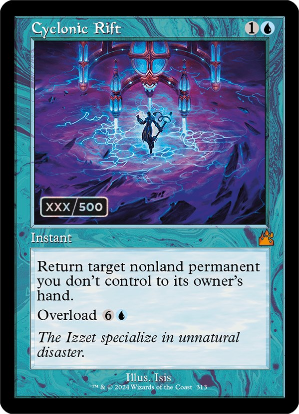 Cyclonic Rift (Retro) (Serialized) [Ravnica Remastered] | Gear Gaming Bentonville
