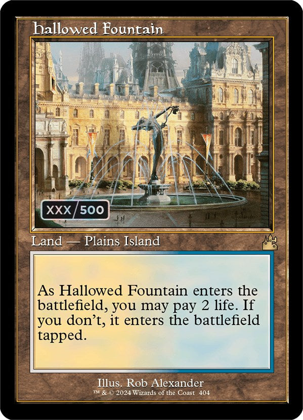 Hallowed Fountain (Retro) (Serialized) [Ravnica Remastered] | Gear Gaming Bentonville