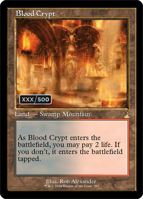 Blood Crypt (Retro) (Serialized) [Ravnica Remastered] | Gear Gaming Bentonville