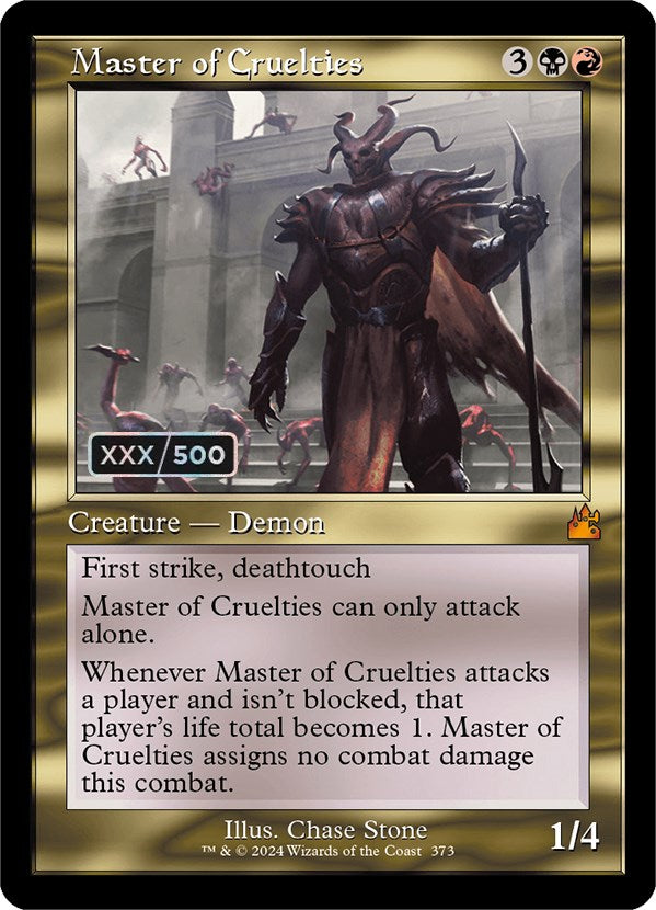 Master of Cruelties (Retro) (Serialized) [Ravnica Remastered] | Gear Gaming Bentonville