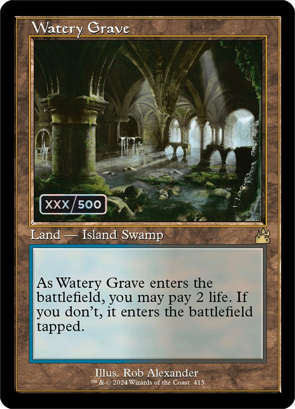 Watery Grave (Retro) (Serialized) [Ravnica Remastered] | Gear Gaming Bentonville