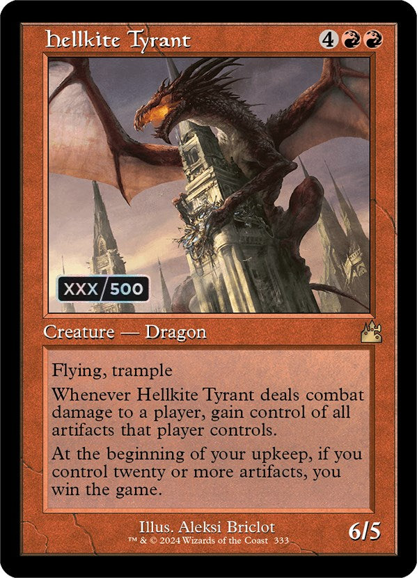 Hellkite Tyrant (Retro) (Serialized) [Ravnica Remastered] | Gear Gaming Bentonville