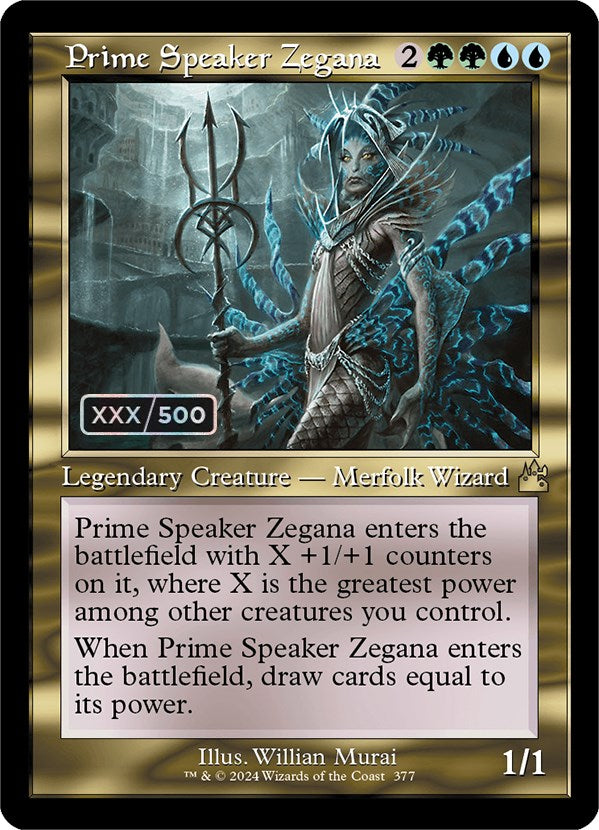 Prime Speaker Zegana (Retro) (Serialized) [Ravnica Remastered] | Gear Gaming Bentonville