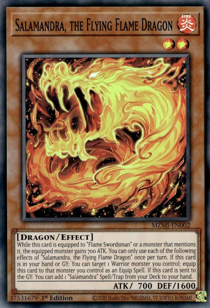 Salamandra, the Flying Flame Dragon [MZMI-EN002] Super Rare | Gear Gaming Bentonville