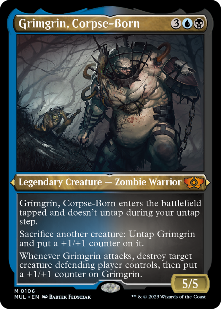 Grimgrin, Corpse-Born (Foil Etched) [Multiverse Legends] | Gear Gaming Bentonville