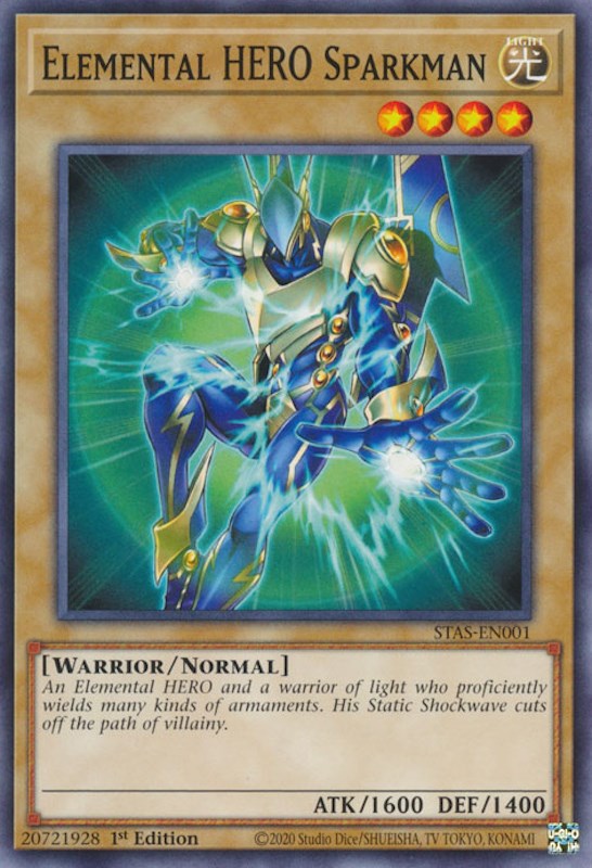 Elemental HERO Sparkman [STAS-EN001] Common | Gear Gaming Bentonville