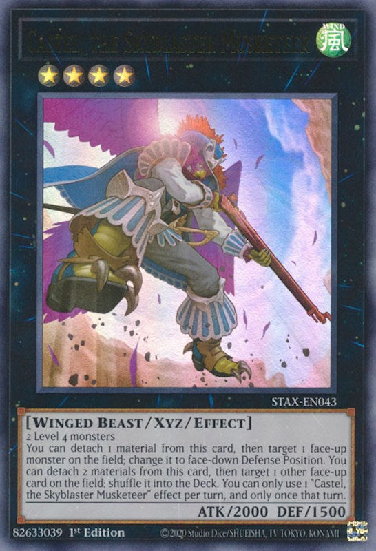 Castel, the Skyblaster Musketeer [STAX-EN043] Ultra Rare | Gear Gaming Bentonville