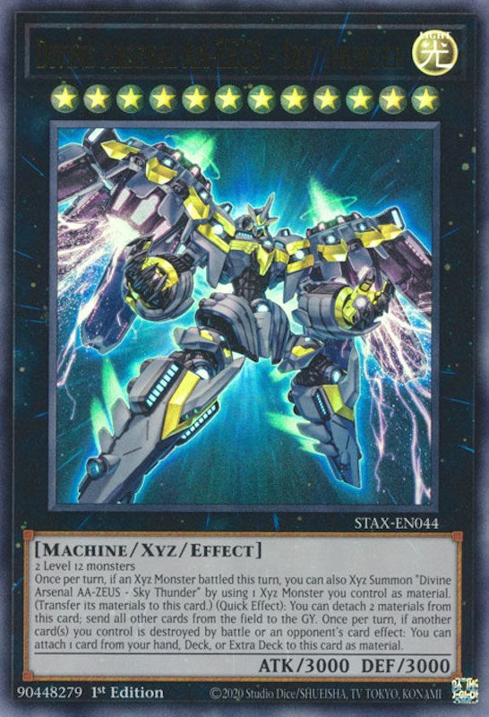 Divine Arsenal AA-ZEUS - Sky Thunder [STAX-EN044] Ultra Rare | Gear Gaming Bentonville