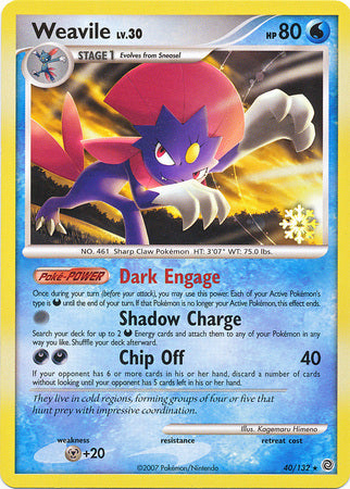 Weavile (40/132) [Countdown Calendar Promos] | Gear Gaming Bentonville