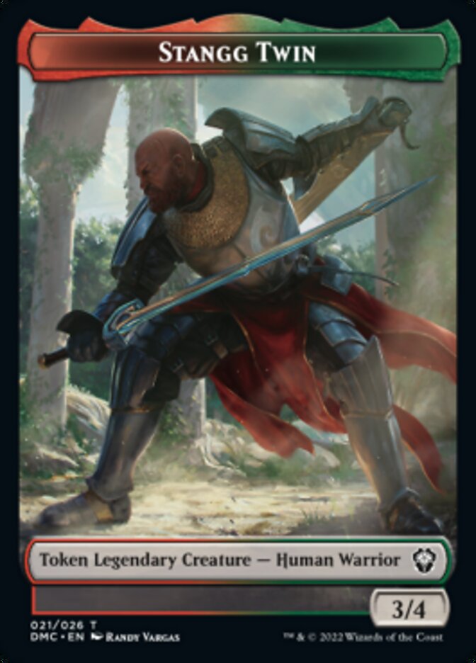 Soldier // Stangg Twin Double-sided Token [Dominaria United Tokens] | Gear Gaming Bentonville