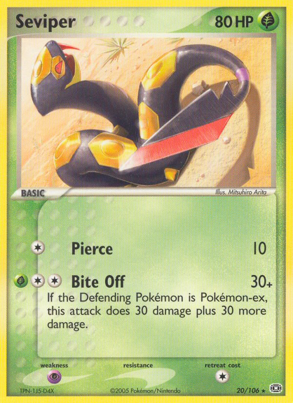 Seviper (20/106) [EX: Emerald] | Gear Gaming Bentonville