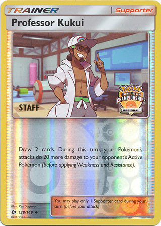 Professor Kukui (128/149) (Regional Championship Promo Staff) [Sun & Moon: Base Set] | Gear Gaming Bentonville