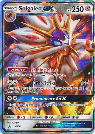 Solgaleo GX (SM104) (Jumbo Card) [Sun & Moon: Black Star Promos] | Gear Gaming Bentonville