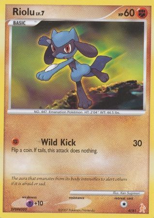 Riolu (6/61) [Diamond & Pearl: Trainer Kit - Lucario] | Gear Gaming Bentonville