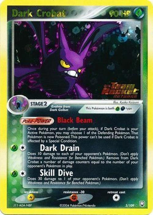 Dark Crobat (3/109) (Stamped) [EX: Team Rocket Returns] | Gear Gaming Bentonville