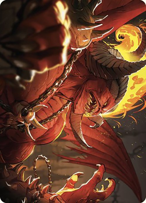 Rakdos, Patron of Chaos Art Card (45/49) [Murders at Karlov Manor Art Series] | Gear Gaming Bentonville