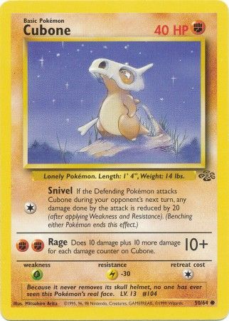 Cubone (50/64) [Jungle Unlimited] | Gear Gaming Bentonville