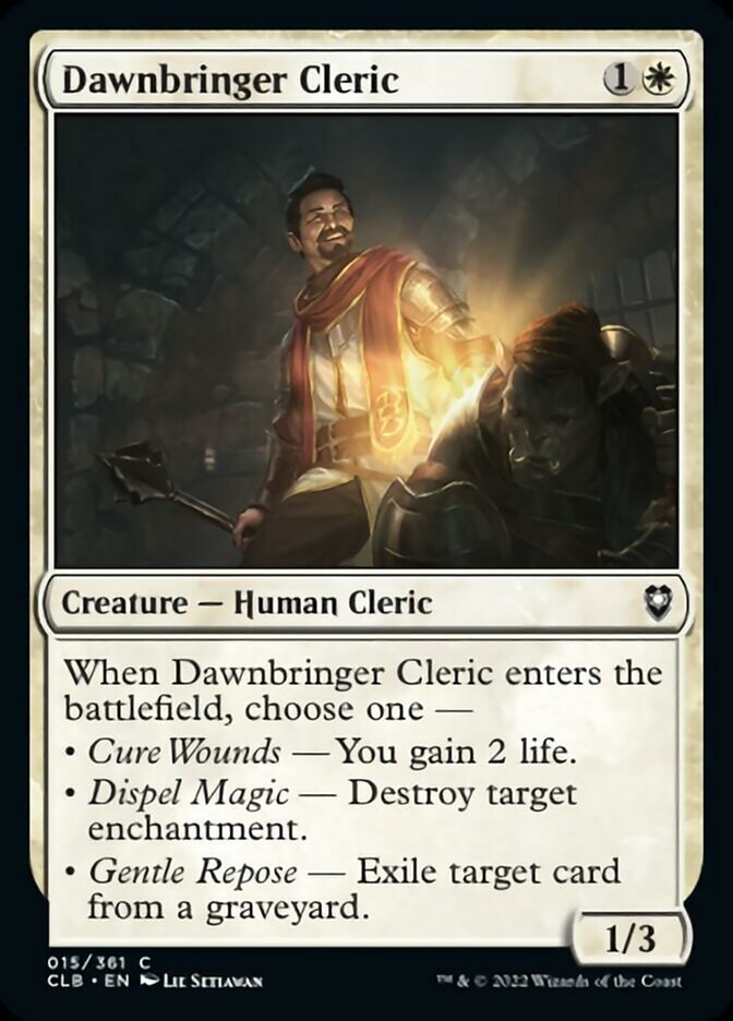 Dawnbringer Cleric [Commander Legends: Battle for Baldur's Gate] | Gear Gaming Bentonville