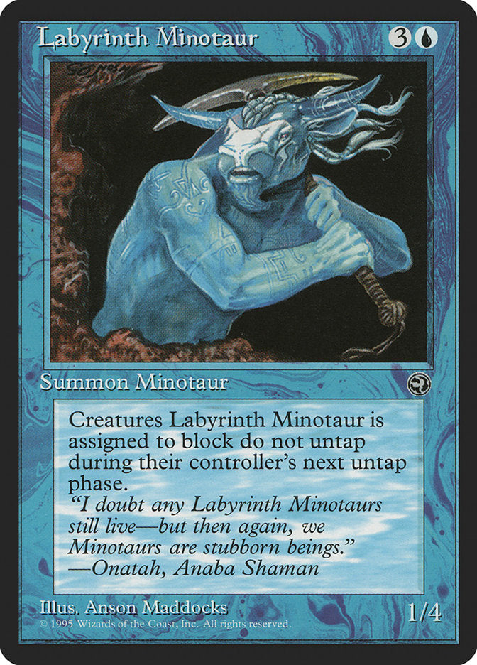 Labyrinth Minotaur (Onatah Flavor Text) [Homelands] | Gear Gaming Bentonville