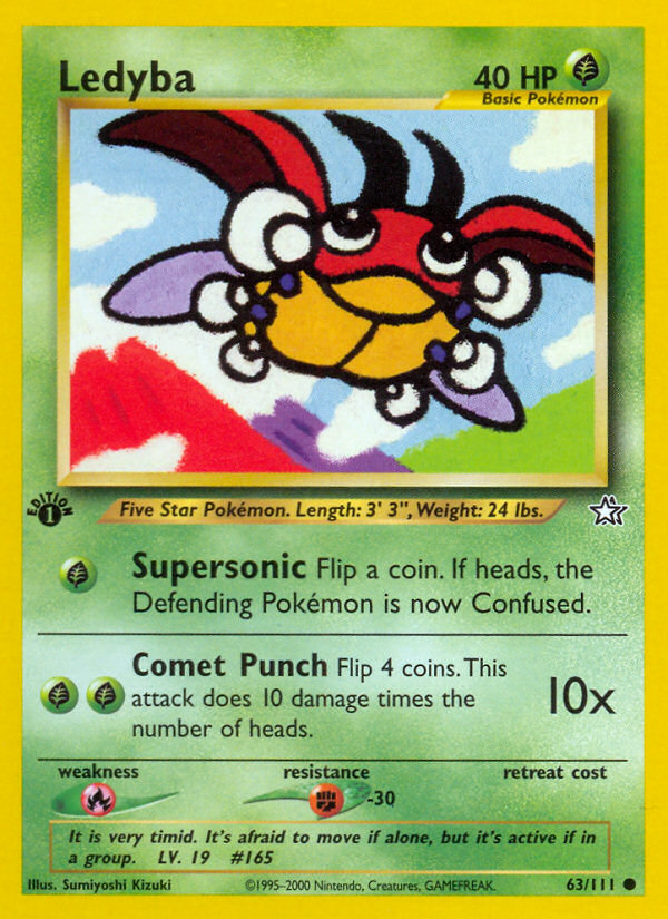 Ledyba (63/111) [Neo Genesis 1st Edition] | Gear Gaming Bentonville