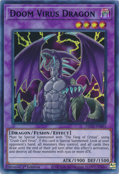 Doom Virus Dragon (Purple) [DLCS-EN055] Ultra Rare | Gear Gaming Bentonville