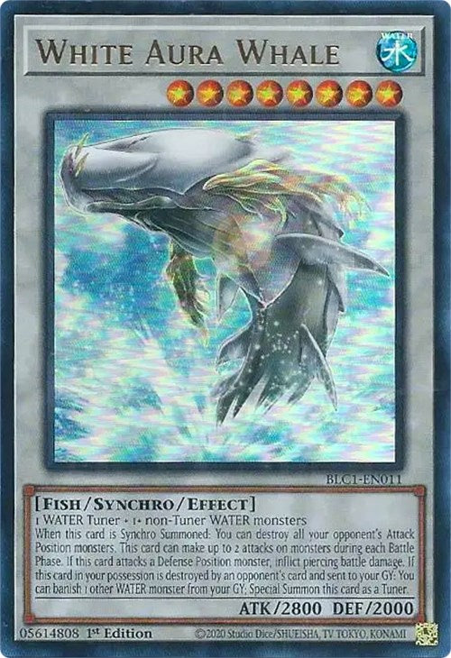 White Aura Whale [BLC1-EN011] Ultra Rare | Gear Gaming Bentonville