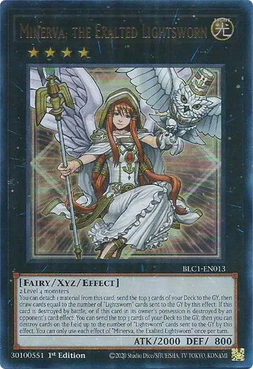 Minerva, the Exalted Lightsworn [BLC1-EN013] Ultra Rare | Gear Gaming Bentonville