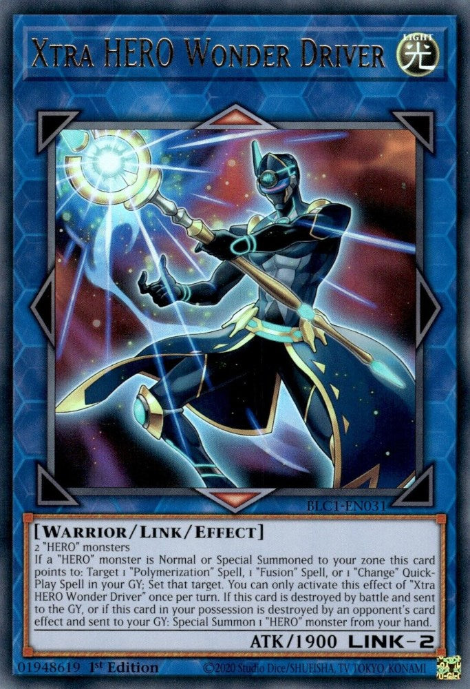 Xtra HERO Wonder Driver [BLC1-EN031] Ultra Rare | Gear Gaming Bentonville