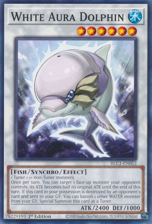 White Aura Dolphin [BLC1-EN052] Common | Gear Gaming Bentonville