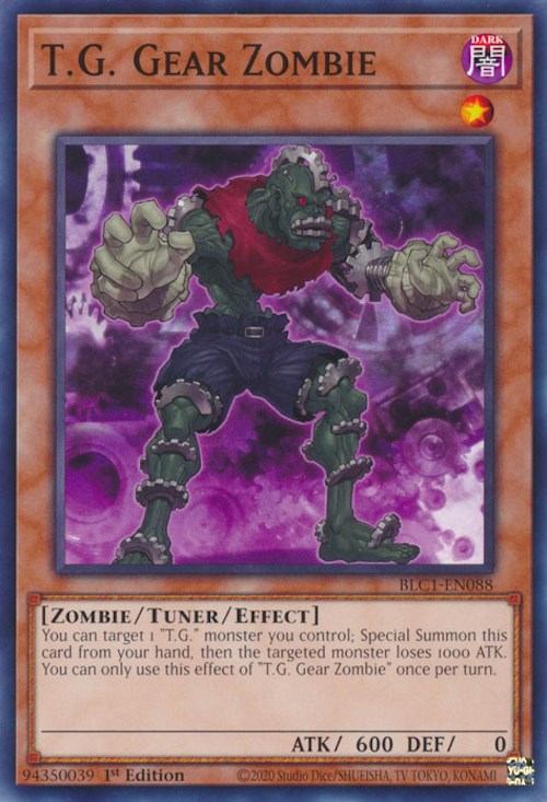 T.G. Gear Zombie [BLC1-EN088] Common | Gear Gaming Bentonville