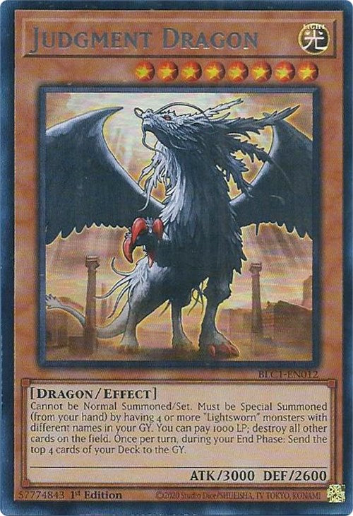 Judgment Dragon (Silver) [BLC1-EN012] Ultra Rare | Gear Gaming Bentonville