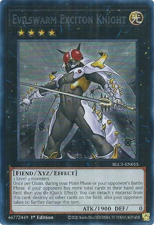 Evilswarm Exciton Knight (Silver) [BLC1-EN015] Ultra Rare | Gear Gaming Bentonville