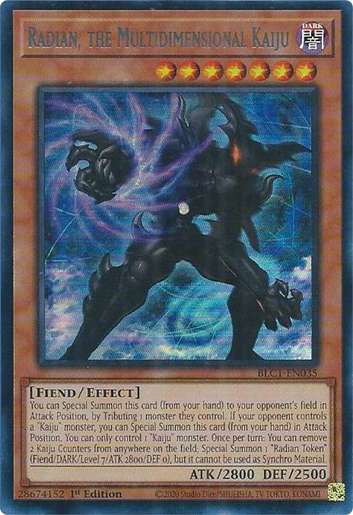 Radian, the Multidimensional Kaiju (Silver) [BLC1-EN035] Ultra Rare | Gear Gaming Bentonville