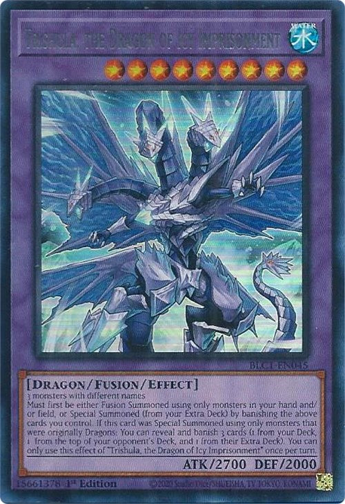 Trishula, the Dragon of Icy Imprisonment (Silver) [BLC1-EN045] Ultra Rare | Gear Gaming Bentonville